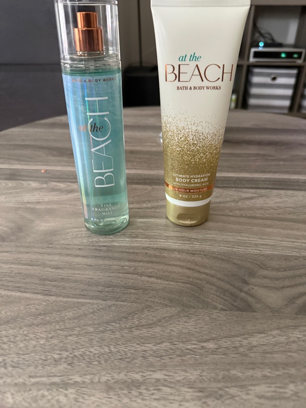 Bath & Body Works At The Beach Mist & Cream - Aqua & Gold Accents